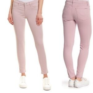 Hudson Pink Krista Super Skinny Ankle Jeans Faded Pink Size 28